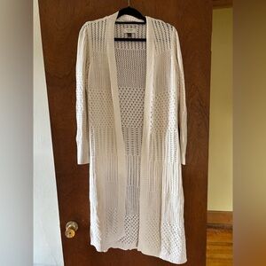 Sonoma Cream Long Cardigan Size L